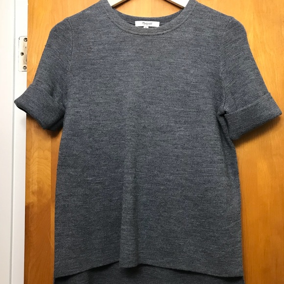 Madewell Sweaters - Madewell grey sweater tee EUC